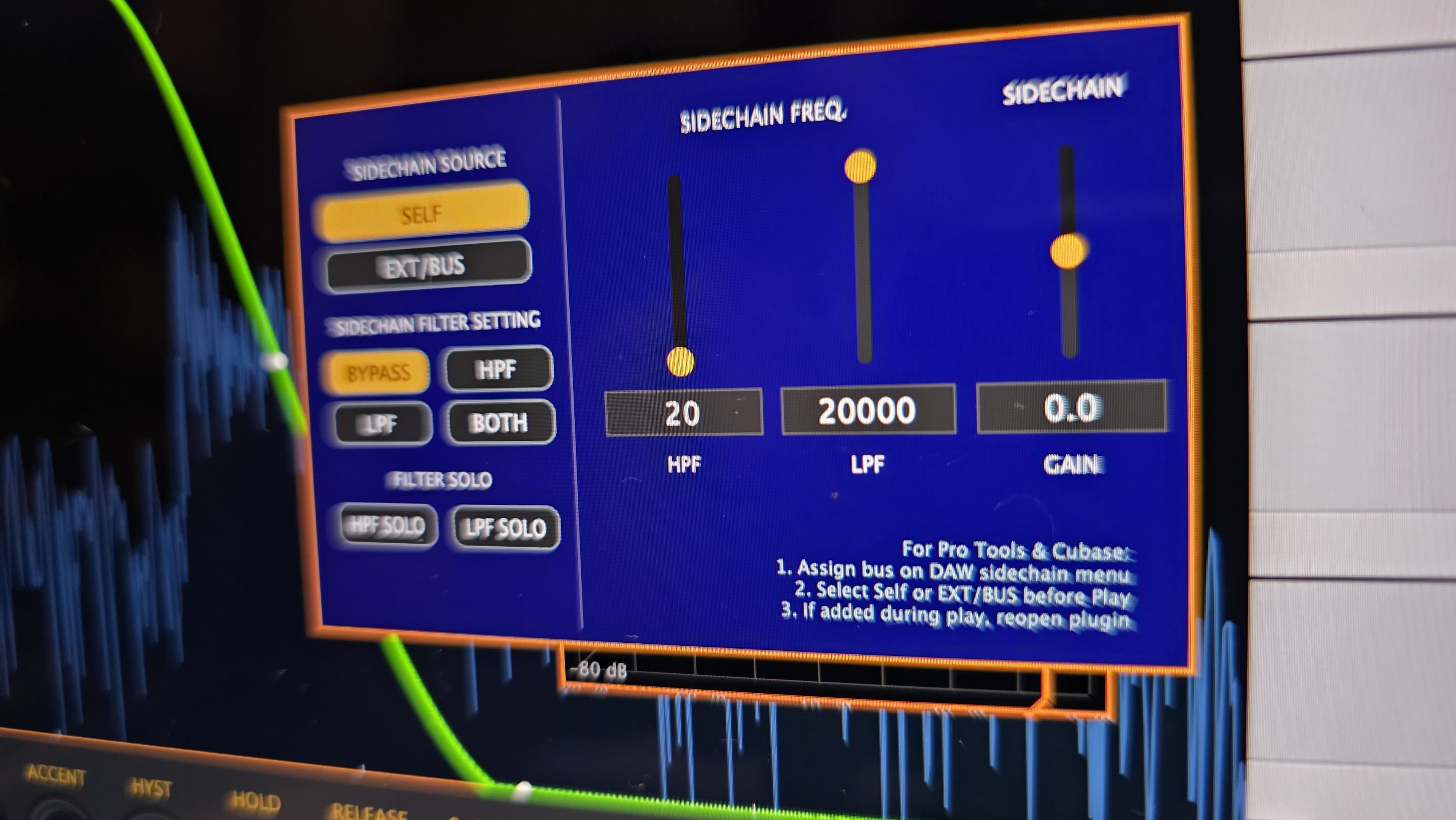 VisualGate Sidechain Window - External Key Signal Processing